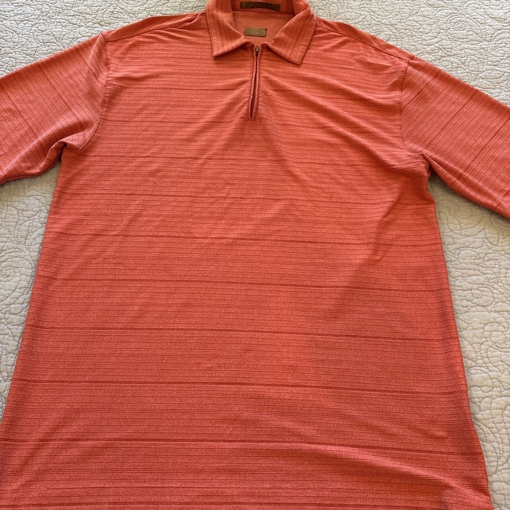 Nike Men's Medium Tiger‎ Woods Collection Polo 1/4 Zip Shirt Dri-Fit